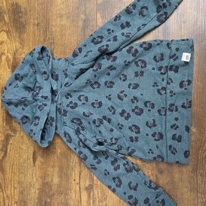 lulu+roo girls green cheetah hoodie